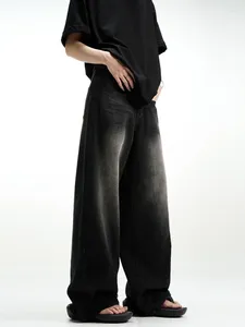 Jeans pour hommes streetwear surdimensionné femmes baggy hautes hautes jambes larges pantalons cargo harajuku y2k maman vintage style coréen style