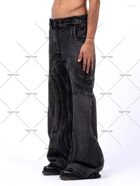 Jeans para hombres Streetwear Y2K Harajuku Hip Hop Retro Oversize Impresión gráfica Baggy Denim Pantalones Hombres Mujeres Goth Pantalones anchos