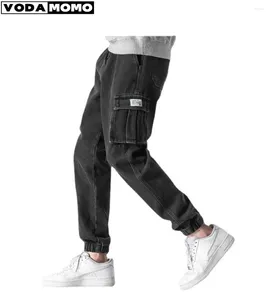 Jeans pour hommes Stretch Casual Salopette coréenne Lâche Automne Harlan Bundle Pieds Pantalons longs Hommes Vêtements Baggy