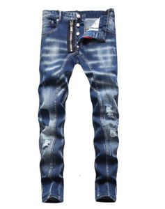 Les jeans Stretch Stress Skinny Street Slim Fit Quality Classic Blue Pants Blue Taille 28 42 230207
