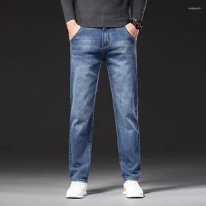 Jeans pour hommes Sulee Automne et hiver Stretch Casual Polyvalent Lâche Droite Pantalon d'extérieur Denim Vêtements