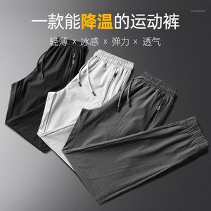 Jeans pour hommes Pantalons décontractés d'été pour les amoureux en 2022 Ice Silk Plus Fat Version coréenne Mince Climatisation