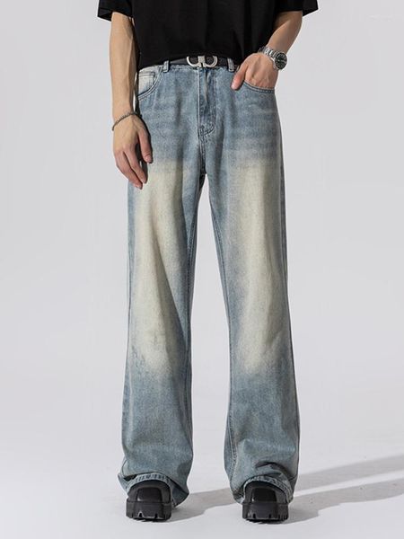 Jeans pour hommes Jeans d'été en denim: Streetwear américain Vintage Vibes Coupe ample Y2K Mode Vêtements pour hommes Baggy Hosen
