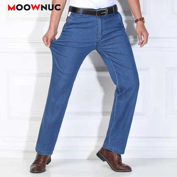 Jeans para hombres Moda de verano Jean para hombres Denim Pantalones casuales Masculino 2022 Pantalón Sweetpant Plus Tamaño Lavado Longitud completa Primavera Elástico MOOWNUC T221102