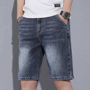 Jeans masculin Summer New Mens Denim Shorts de haute qualité Elastic Mens Denim Shorts adaptés aux shorts de jean décontractés Taille 28-38L2405