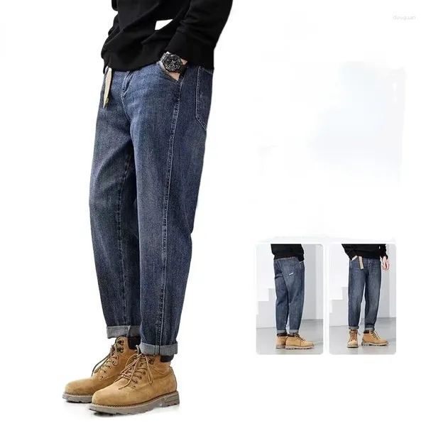 Jeans para hombres Verano Slim Fit para hombre Streetwear Diseñador coreano Pantalones de mezclilla regulares Hip Hop Hole Pantalones G88