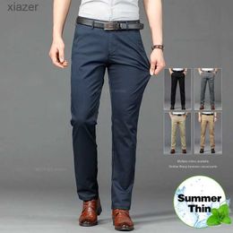 Jeans masculin Summer Ultra-Thin Mens Elastic Casual Pantal