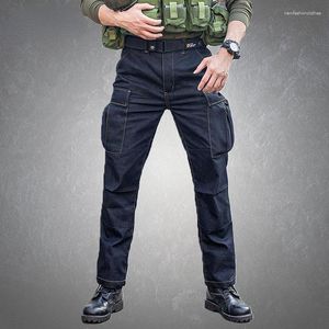 Jeans masculin pantalon cargo tactique extérieur sports militaires multi-poche de jogging coton décontracté ropa hombre