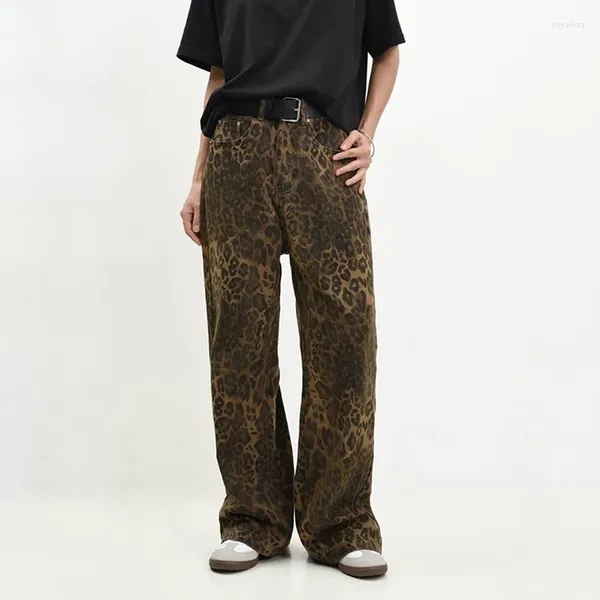 Jeans masculin Tan Tan Leopard Pantalon de denim pour femmes