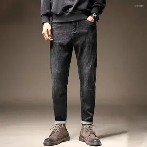 Jeans masculins de qualité supérieure et printemps cantrage de style classique de qualité masculine de berceau doux et de salon