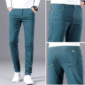 Heren jeans broek Spring herfst casual broek sport slanke rechte buis kleine been 28-38 mannen 220920