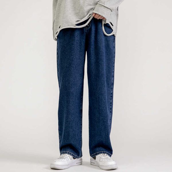 Jeans pour hommes VAJANED 2022 printemps marque haute rue Style garçons filles droite jean ample classique mode hommes femme Denim pantalon large Z0225