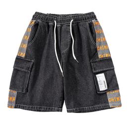 Jeans pour hommes Washed Light Workwear Denim Shorts Loose Brand Fifth Pants Ins All-match Style Pirate Sh