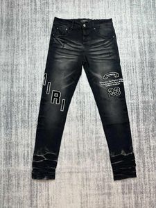 Jeans pour hommes Qu'est-ce qu'une bonne marque de design détruit en détresse déchiré pantalon en denim vintage élastique stretch slim pantalon skinny