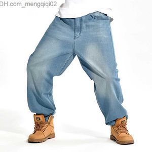 Jeans para hombres Venta al por mayor Hombres Baggy Jeans Tamaño grande para hombre Hip Hop Jeans Long Loose Fashion Skateboard Relaxed Fit Jeans Mens Harem Pants 42 44 46 Z230707