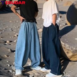 Jeans pour hommes Pantalon cargo à jambes larges Streetwear 2024 Printemps Automne Hommes Mode coréenne Lâche Droite Vêtements masculins Y2k