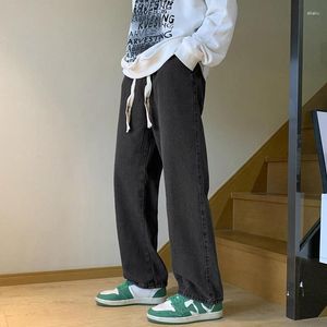 Jeans pour hommes jambe large Y2K coupe ample version coréenne pantalon droit rétro tendance et polyvalent pour
