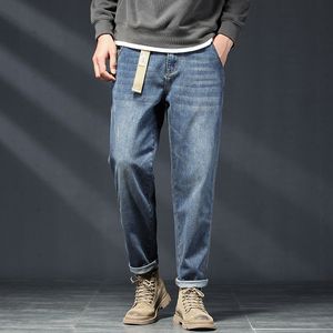 Jeans masculins d'automne hivernale coton décontracté pour hommes pantalons masculins de haute qualité 221128