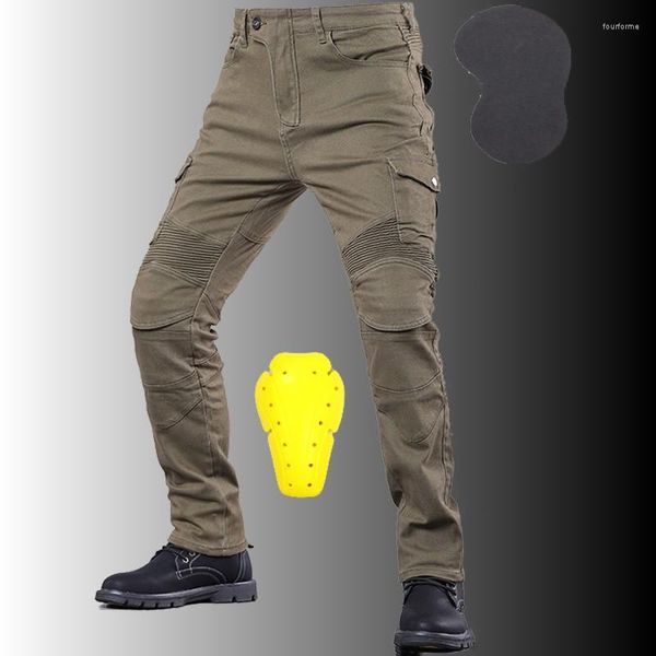 Pantalones vaqueros para hombre, pantalones de invierno para motocicleta al aire libre, pantalones de moto para montar a caballo, turismo, Motocross, ocio, pantalones de equipo de protección para Moto