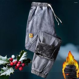Jeans masculin hiver y2k pantalon coréen mode lâche occasionnelle extension de cargaison