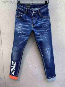 Herenjeans dames zwarte gestapelde broek heren skinny designer jeans vintage wassing effen blauwe rechte pasvorm lange casual denim broek lente zomer streetwear 240305