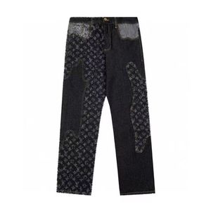 Jeans pour hommes Les patchs en lambeaux pour femmes sont des pantalons de marque de mode Pantalons amples pour femmes 1Z2X121058