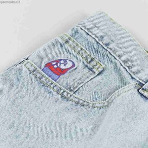 Jeans masculin y2k gros garçons Broidered Pocket Pantal