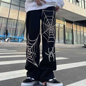 Jeans masculins Y2K Hip Hop Streets Harajuku Broidered JNCO Jeans de haute qualité jeans Bands High Ways