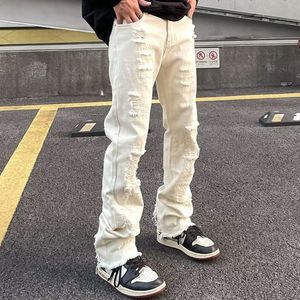 Heren Jeans Y2k Gescheurde Jeans Mannen Gothic Hip Hop Streetwear Vintage Dames Jeans Baggy Koreaanse Denim Broek Rechte Broek Voor Mannen Punk 230715