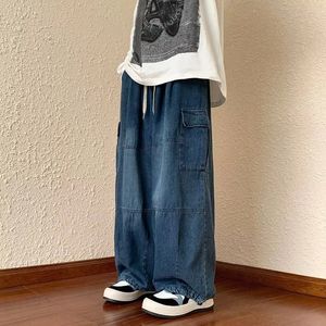 Jeans pour hommes Y2k Style décontracté Hip Hop jean pour hommes jambe large ample Straisht Cargo pantalon Harajuku Streetwear mode pantalon pour homme 231115
