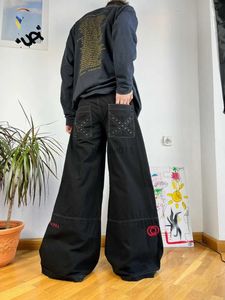 Jeans voor heren Y2k Vintage herfst gotische stijl mode-esthetische print hiphop grunge hoge taille broek losse boyfriend jeans voor dames heren L231220