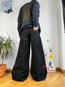 Herenjeans Y2k Vintage herfst gotische stijl mode esthetische print hiphop grunge hoge taille broek losse vriend voor dames man