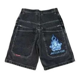 JNCO Jeans JNCO Shorts rétro Gothic Modèle imprimé jnco jeans shorts denim Style Hip Hop Sac Summer Mens Beach Jeans JORTS Gym Shorts 737