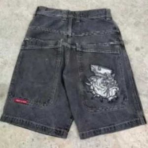 JNCO Jeans JNCO Shorts rétro Gothic Modèle imprimé jnco jeans shorts denim Style Hip Hop Sac Summer Mens Beach Jeans JORTS Gym Shorts 498