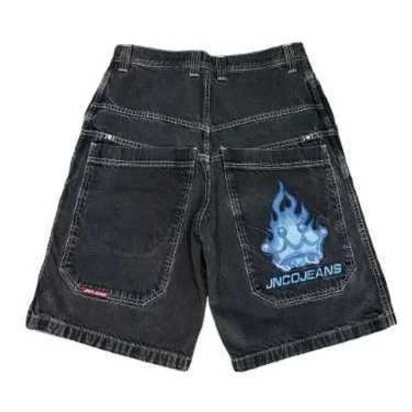 JNCO Jeans JNCO Shorts rétro Gothic Modèle imprimé jnco jeans shorts denim Style Hip Hop Sac Summer Mens Beach Jeans JORTS Gym Shorts 737
