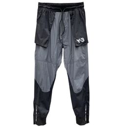 Pantalon de jogging Y-3 Y3 pour hommes, imprimé fin, coupe ample, décontracté, sport, 299p