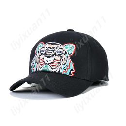 Chapeau Kenzo pour hommes Casquette de baseball brodée en plein air Chapeau à visière de protection solaire Toutes les saisons Casquette polyvalente À la mode Casual Tête de tigre Casquette Kenzo 7266