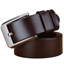 Ceinture en cuir pur de grande taille pour hommes busins décontractés mode boucle ardillon ceinture directe d'usine salJFIA