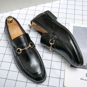 Men S Leer Zwart Casual schoenen Stijlvol voor mannen Loafers Fashion Heren Lether Italiaanse mannelijke Mules Man Summer Caual Shoe Stylih Loafer Fahion Mule