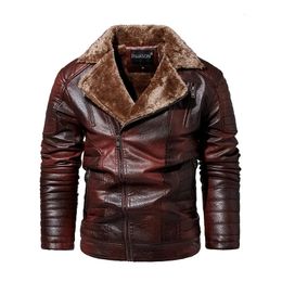 Cuir homme Faux cuir GLACIERBREAKER veste en cuir hommes hiver polaire moto Pu veste en cuir mâle col montant décontracté coupe-vent mince manteau 6Xl 231020