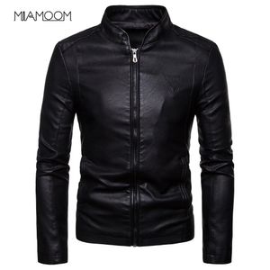 Hommes en cuir Faux cuir hommes vestes en cuir automne hommes Style coréen col mince veste en cuir PU 231030