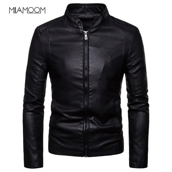 Hommes en cuir Faux cuir hommes vestes en cuir automne hommes Style coréen col mince veste en cuir PU 231030