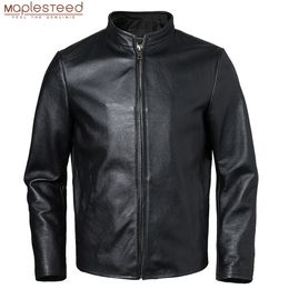 Men's Leather Faux cuir hommes veste en cuir véritable 100% cuir de vachette naturel manteau hommes peau vêtements automne printemps taille asiatique S-6XL M593 230907