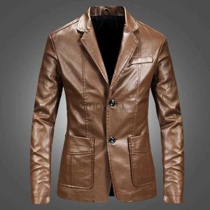 Heren leren kunstleer PU-jas Heren Effen leren jas Casual PU-jassen Motorbikerjas Leren jassen Heren Groot formaat 6XL 240330