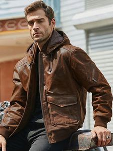 Veste d'hiver en coton épais pour hommes, veste de moto à capuche, veste américaine décontractée vintage 230825