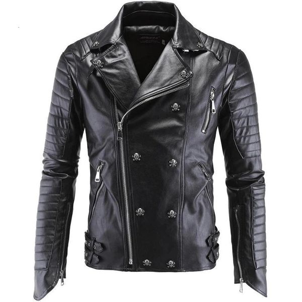 Chaquetas para hombre de imitación de cuero para hombre Chaqueta clásica de motocicleta de alta calidad para hombre Más chaqueta de cuero sintético para hombre Primavera Drop 230919