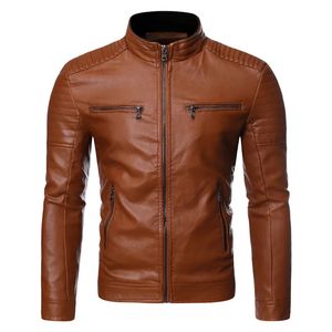 Veste en cuir à col montant pour hommes, vêtements d'extérieur légers pour moto, vestes de course pour Motocross 231010