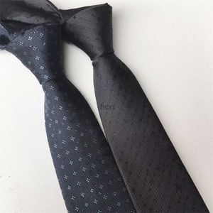 Cravate en soie tissée en Jacquard pour hommes, cravate avec lettres, noir, bleu, pour fête, mariage, affaires, mode, Design décontracté