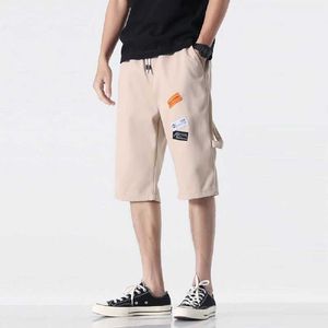 Shorts longs pour hommes Vêtements de mode Pantalons d'été Streetwear Coton Couleur claire Mâle Bermuda Cargo 8XL 6XL Grande Taille 210714