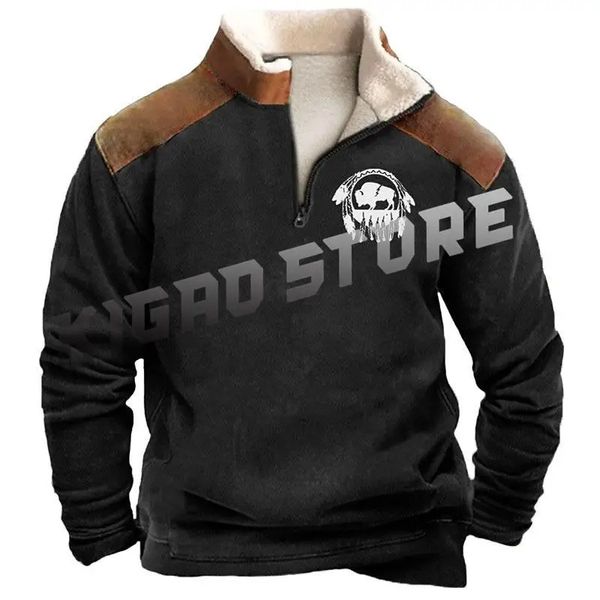 Sweat à capuche à manches longues pour hommes et femmes, sweat-shirt Cowboys Bison imprimé en 3D, polaire décontractée, vêtements d'extérieur pour printemps et automne, 240116